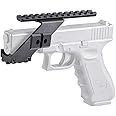 Hygoo Tactical Top & Buttom Picatinny Weaver Pistol Handgun Mount for Red Dot Scope Laser Sight Compatible with Glock