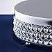 Efavormart Grand Wedding Beaded Crystal Metal Cake Centerpiece Stand Wedding Birthday Party Cake Display Stand - 15.5