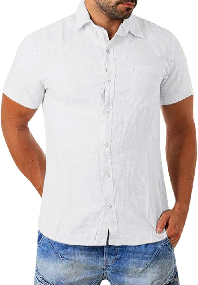 baggy white collar shirt