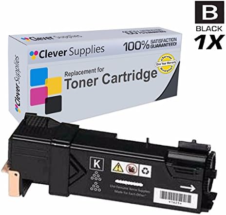 CS Compatible Toner Cartridge Replacement for Xerox 6500 106R01597 Black Phaser 6500 6500N 6500DN WorkCentre 6505 6505N 6505DN (Black: 3000) Page Yield