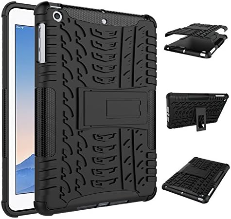 Cakin iPad mini 1-2-3 Case Ruggedized Series - Heavy Duty High Impact Resistant Dual Layer Rugged Shockproof Protective Case Cover (MI3 Black)