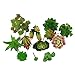Greatflower 12 Different Kinds of Artificial Succulents for Plants Wall DIY Materials