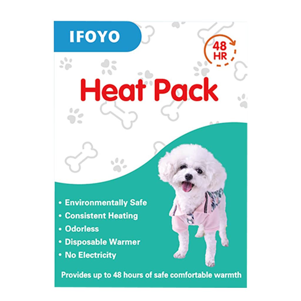 IFOYO 10 Pack Replacement Heat Packs for Dogs Disposable Puppy Heating Pad, Anxiety Relief for Newborn Puppies and Anxious Dogs 12 Hour Natural Odorless Heat — image 1