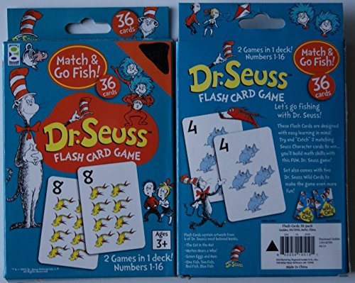 Dr. Seuss Flash Card Game Match and Go Fish
