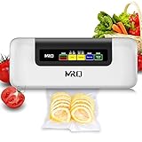 MRQ [2019 New 6-in-1] Vacuum Sealer -Automatic Vacuum Air Sealing System Machine, Handheld Food Sealer, Food Saver for Food Preservation [Dry & Moist Mode] [Normal & Gental Pressure] with 20pcs Bags