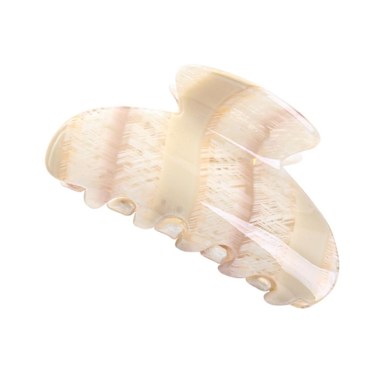 FRCOLOR White Hair Claw Clips Women Fashion Hair Jaw Clips Acrylic Hair Clips for Girls and Women