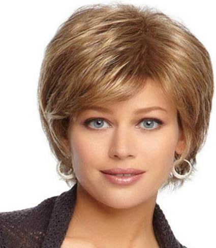 Kksy Perucken Chemiefasermaterial Flauschige Schrage Pony Kurze Haare Naturliche Farbe Geeignet Fur Cosplay Halloween Party 38546539 Amazon De Sport Freizeit