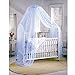 Sealike Cute Baby Mosquito Net Nursery Toddler Bed Crib Canopy Netting Hanging Ring with Stylus (Blue)