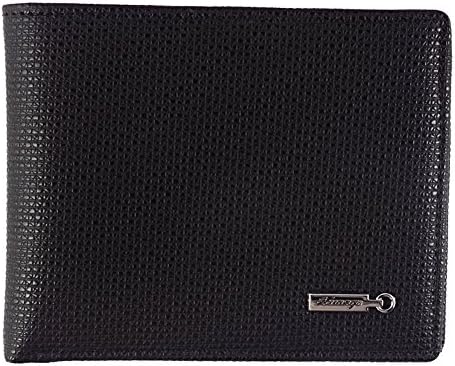 Men's Leather Multi-Card Compact Center Flip Bifold Wallet
