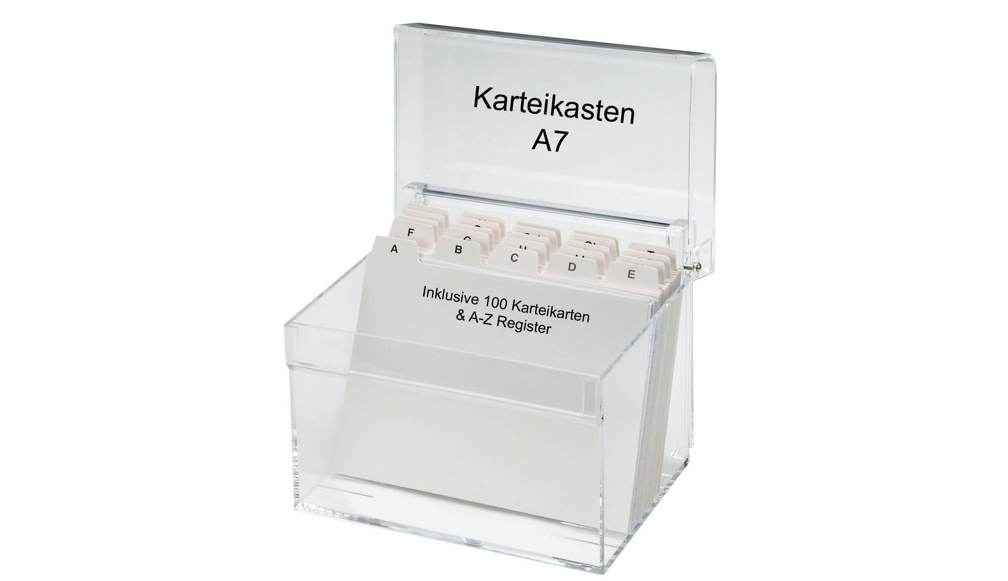 Maul Alphabetic Archive Box Acrylic A7 Format