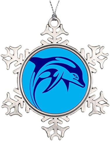 Personalised Christmas Tree Decoration Blue dolphin Large Christmas Decorations Emblemas