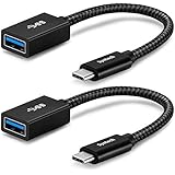 Syntech USB C to USB Adapter, 2 Pack USB C to USB3,USB Type C to USB,Thunderbolt 3 to USB Female Adapter OTG Cable Compatible