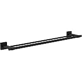Franklin Brass Maxted (1-Pack) 24" Towel Rack for Bathroom, Matte Black Double Towel Bar for Bathroom Wall Towel Holder Rod Wall Mounted Bathroom Accessories MAX25-FB