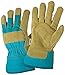 DIRTY WORK DW23000 Split Cowhide Leather Landscaping Work Gloves: Women's Medium/Large, 1 Pair