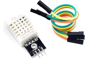 ST SHILLEHTEK SHILLEHTEK DHT22 Digital Temperature and Humidity Sensor Module with Cable - Temperature Humidity Measurement for Arduino, Raspberry Pi, ESP32 and other Microcontrollers, Electronic Practice DIY