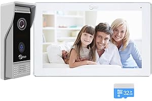 Video Door Phone Doorbell WiFi Video Doorbell Camera 7" Video Intercom Monitor Doorphone System 1080P HD,PIR Motion Detection
