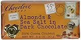 Chocolove XOXOX Dark Chocolate With Almond & Sea Salt Bar, 3.2 oz
