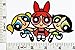 Powerpuff Girls Cartoon Patch Embroidered Iron on Hat Jacket Hoodie Backpack Ideal for Gift /12.2cm(w) X 7.7cm(h)