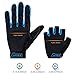 INTEY Bike Gloves Half/Full Finger 2 Pack With Thickened Gel Pad & Touch Screen Fabric, Ultra Light (L)