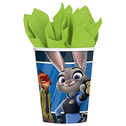Disney Zootopia Paper Cups 9oz ~Birthday Party Favors Supplies~ (16ct)