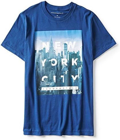 Aeropostale Men's Final Sale - Hidden New York City Graphic Tee XXLarge Midnight
