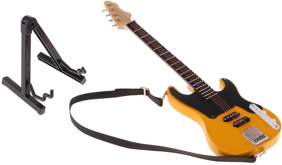 1/6 Scale Collectible Instrument Model Electric Guitar Action Figure Black