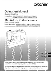 Brother XR3774 Sewing Machine Owners Instruction Manual