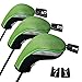 Andux Golf 460cc Driver Fairway Wood Club Head Covers 3pcs/Set Black/Green