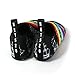 Womens and Mens Water Shoes Barefoot Quick-Dry Aqua Socks for Beach Swim Surf Yoga Exercise (Rainbow, L)
