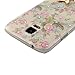 S5 Case,Galaxy S5 Case - Mavis's Diary 3D Handmade Bling Crystal Cute Butterfly Sparkle Glitter Diamonds Fashion Floral Pink Flowers Design Hard Cover for Samsung Galaxy S5 I9600 2014 with Clean Cloth