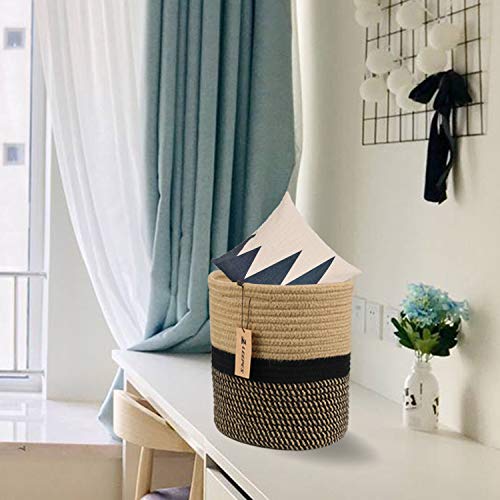 Leepes Jute Rope Plant Basket Modern Woven Basket for 10" Flower Pot