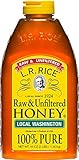 L.R. Rice Raw & Unfiltered Honey, Local Washington, 48 oz