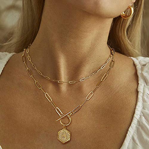 Dainty Gold Layered Necklaces for Women 