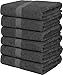 Utopia Towels Cotton Towels, Grey, 22 x 44 Inches Towels for Pool, Spa, and Gym Lightweight and Highly Absorbent Quick Drying Towels, (Pack of 6)