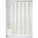 mDesign Sketched Decorative V-Pattern Fabric Shower Curtain - 72