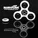 Handstorm Cool Fidget Spinner Prime - The Official Anti-Anxiety 360 Figit Spinner - Helps Focusing with Long Spins Ceramic Bearing for Kids Reduce Stress ADHD - with Gift Box (White & Black)