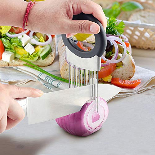 image for SAYGOGO Onion Holder, Kitchen Sliced Small Kitchen Utensils, Stainless