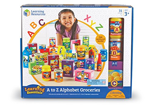Learning Resources A to Z Alphabet Groceries, 26 Pieces