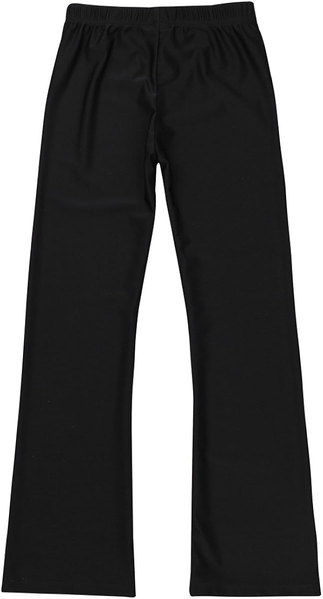 TiaoBug Kids Girls Basic Classic Stretchy Loose Jazz Hip Hop Pants Dancewear Bootcut Latin Yoga Running Trousers: Clothing