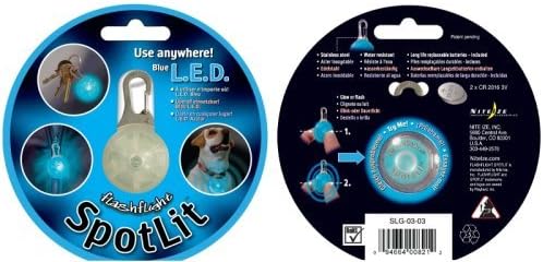 Nite Dawg SpotLit LED Safety Light Blue