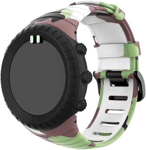 Amazon Comtax For Suunto Core ベルト スマートウォッチ交換バンド 柔らかいシリコン スポーツ 通気性 対応 Suunto Core グリーン コレクションケース 腕時計 通販