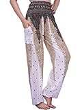 CHRLEISURE Elephant Hippie Harem Pants for Women - Boho Gypsy Beach Palazzo Indian Pants