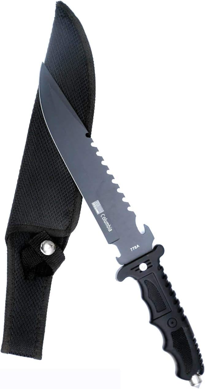 PARIXO Heavy Quality Columbian Survival Knife for Adventure Hiking Camping and Multipurpose 20cm