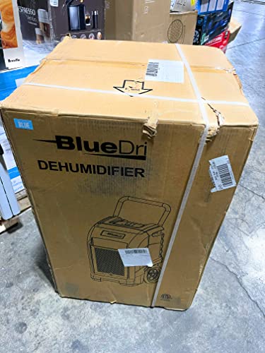 BlueDri BD-76 Industrial Dehumidifier with Drain Hose for Basements in Homes and Job Sites, Pack of 8, Blue