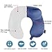 Neck Pillow U Shaped Pillow Comfortable Travel Pillow With Velour Cover, Sleep Mask and Earplugs Provides Neck Pillow U Shaped Relief and Support for Travel, Home, Neck Pain, and Many More(Roya Blue)