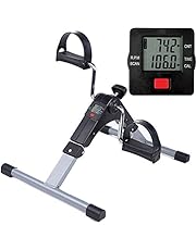 Himaly f-bike Mini Cyclette Pieghevole Pedaliera Riabilitativa Bici Pedale Regolabile Allenatore Braccia e Gambe Fit Bicicletta Fitness Display Lcd Per Anziani Disabili Con Rilievo Antisdrucciolevole