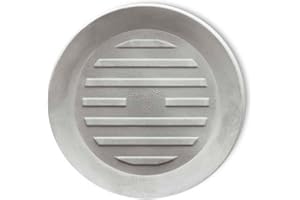 Crescent Garden Universal Round Planter Saucer, Durable Drainage Dish for Plant Pots, Heavy-Duty Plastic Plant Saucer, Indoor & Outdoor Plant Trays - Concrete Color (18.5" Inner, 23.5" Outer)