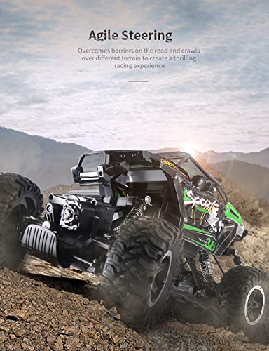 RC Car,Terrain RC Cars,Remote Control Car,Stunt Car Toy,JJR/C Q51 MAX Six-Wheel Drive Off-Road Vehicle Truck Desert Truck Deformation for All Adults and Kids Gifts (D)