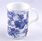 Fine Bone China Mug - Blue Rose Chintz - Roy Kirkham, England
