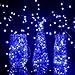GDEALER 2 Pack Fairy Lights Battery Operated 20 FT 60 LEDs Twinkle Lights with 8 Modes Waterproof Remote Fairy String Lights Firefly Lights for Thanksgiving Christmas Decorations Bedroom Wedding- Blue